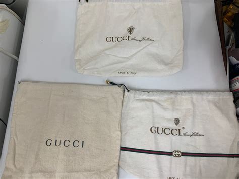 real gucci dust bag|where to repair Gucci bag.